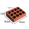 Premium solid ebony wood with 12 beveled holes