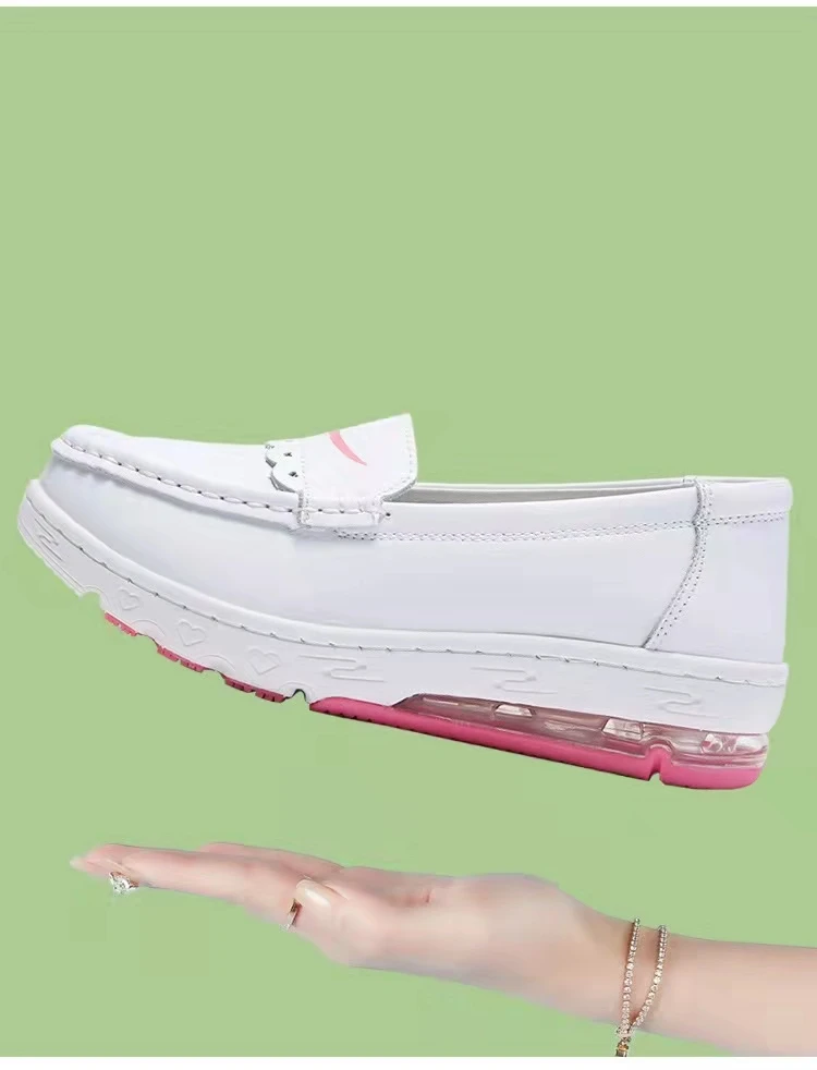 Nurse Shoes Nursing Shoes Hospital for Women Comfort Breathable Soft Bottom Flat Non-slip Safety Work White Shoes