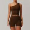 Brown Bra+Shorts