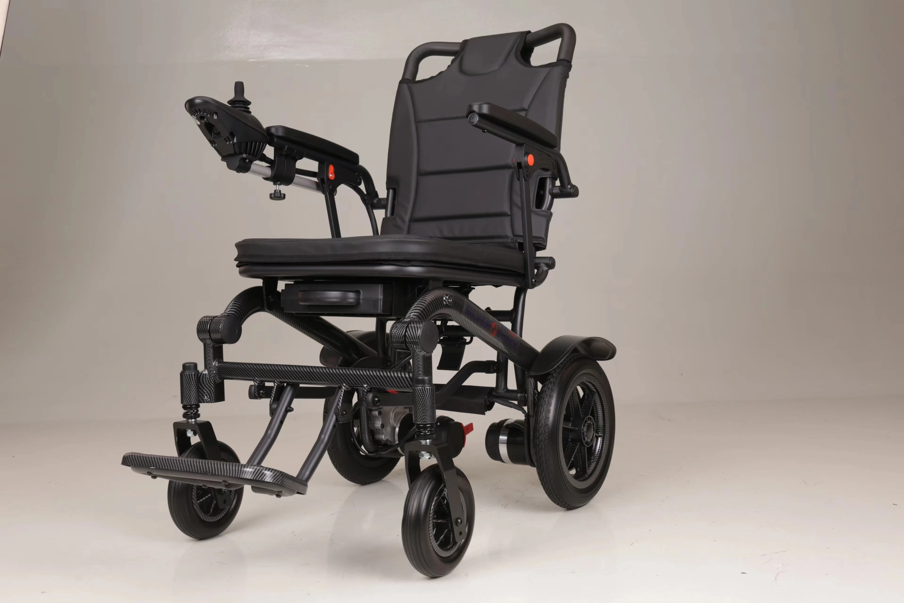 21.5kg Light weight wheelchair feather wheelchair one button folding power wheelchair with detachable lithium battery -BZ-XWED03 details