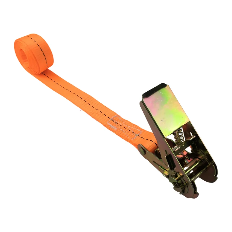 Polyester Ratchet Straps Kit with Cam Buckle J-Hooks Tie Down Tensioner for Container Lashing 10m Length Certified with GS