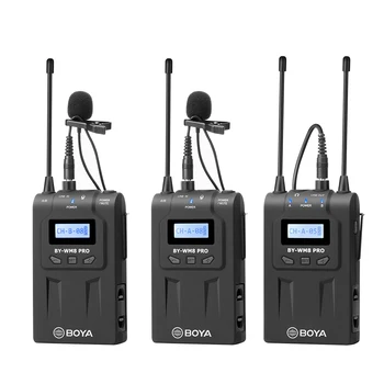 BOYA BY-WM8 PRO-K1-K4 UHF Collar Mic Lavalier Portable Mini Wireless Microphone for News Reporter Camera Smartphone detail image