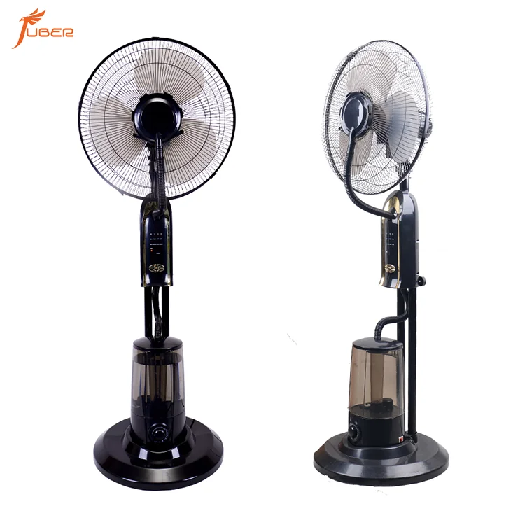 AIR COOLING MIST FAN 本体 冷風機 dark gray Household Indoor Oscillating Air Cooling Fan with Mist