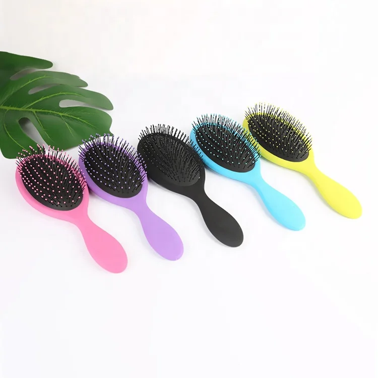 Оптовая торговля! Профессиональным изготовленным на заказ логосом салон подушки расческа зубные щетки с ворсинками из вьющихся волос кисти распутывающая расческа для волос