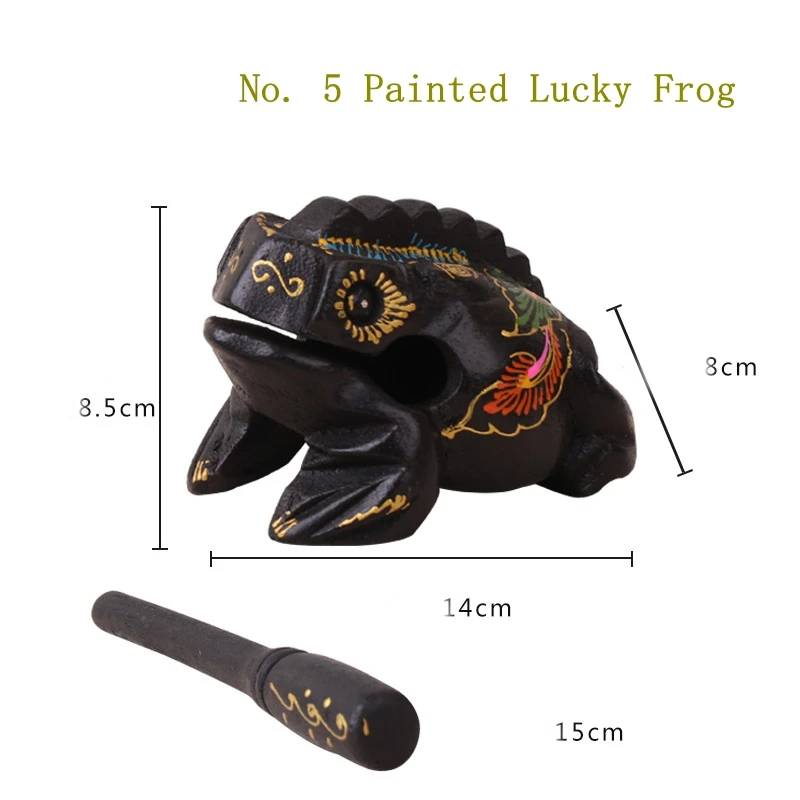 卸売手作り木製サウンドカエルタイチーク彫刻カエル面白い木製音楽