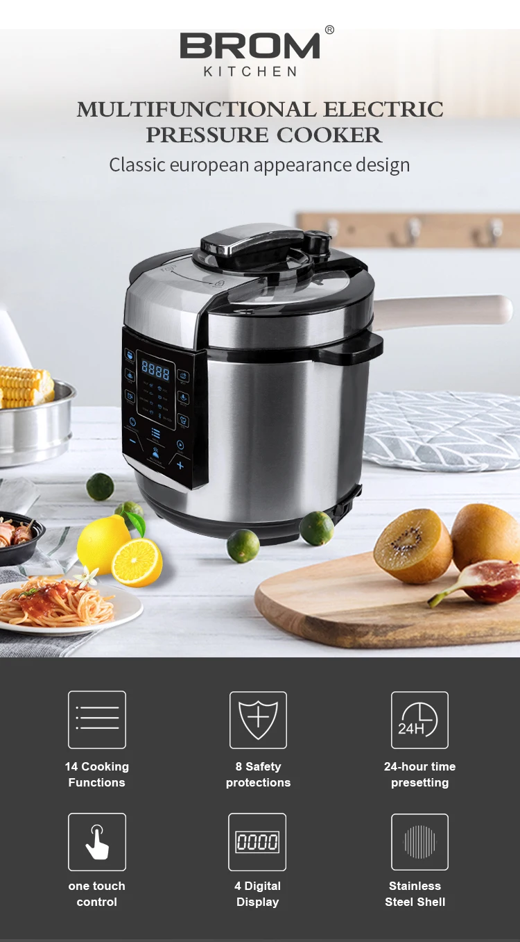 Source aluminum olla a presion electrica 14-in-1 multicooker