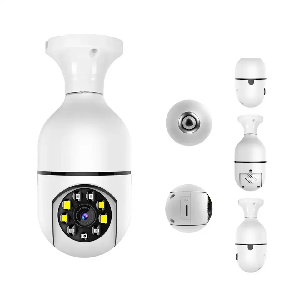 360 Bulb Camera Wifi 1080p Cctv Camera Light Bulb Security Surveillance