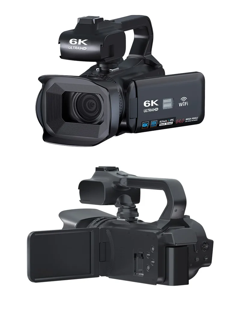 Video Camera 4K 64MP Camcorder Vlogging
