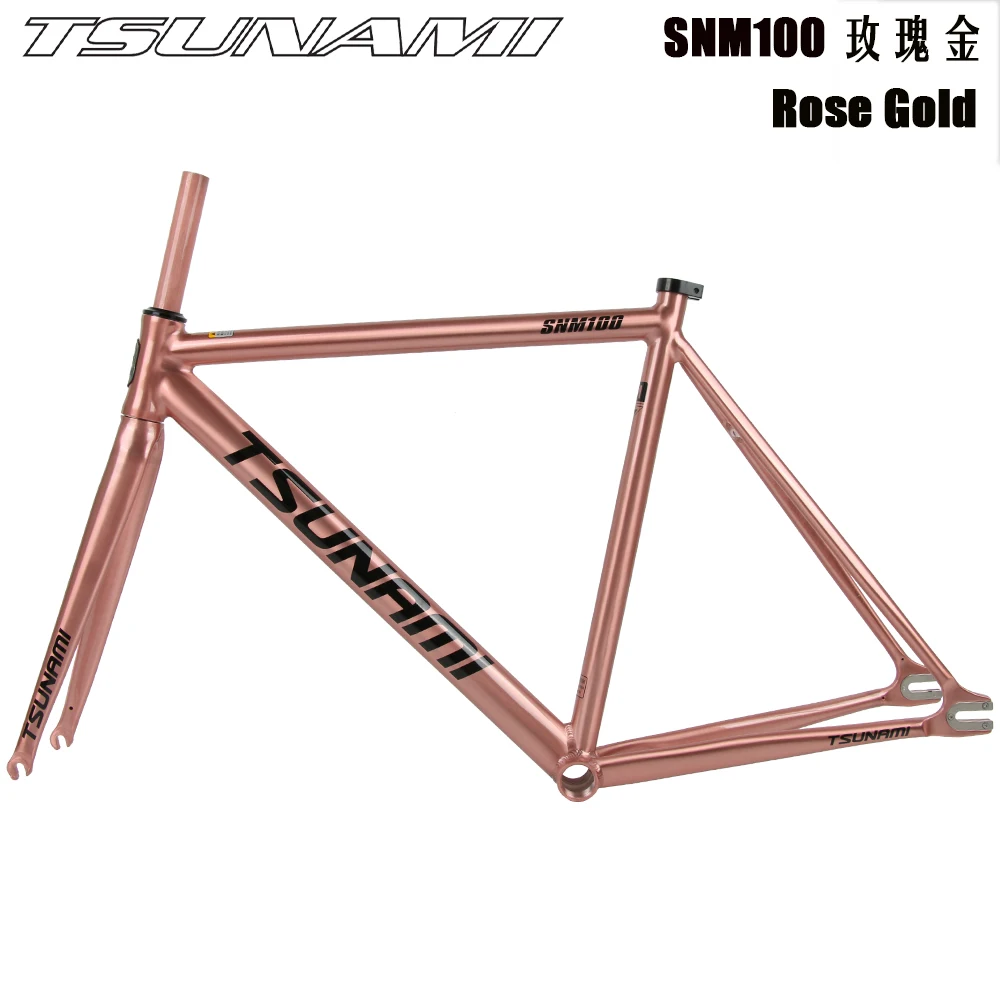 自転車本体 Tsunami snm100 49/14/18 津波SNM100アルミ自転車49/52/55/58センチメートル固定自転車700C