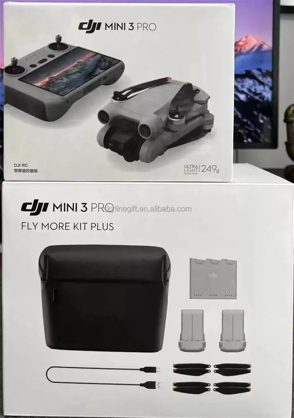 DJI Mini 3 Pro (DJI RC) + Fly More Kit Plus For Mini 3 Drone With