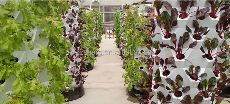 Hydroponics Greenhouse Garden Farm Indoor Plant Vertical Tower Growing ...