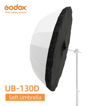 Godox UB-130D 130cm White Parabolic Reflective Transparent Soft Umbrella Studio Light Umbrella with Black Silver Diffuser Cover detail image
