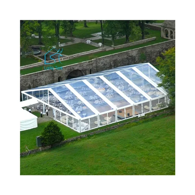 Aluminum Commercial Transparent Roof Promotional Event Tents Outdoor Wedding Marquee Luxury Wedding Tent