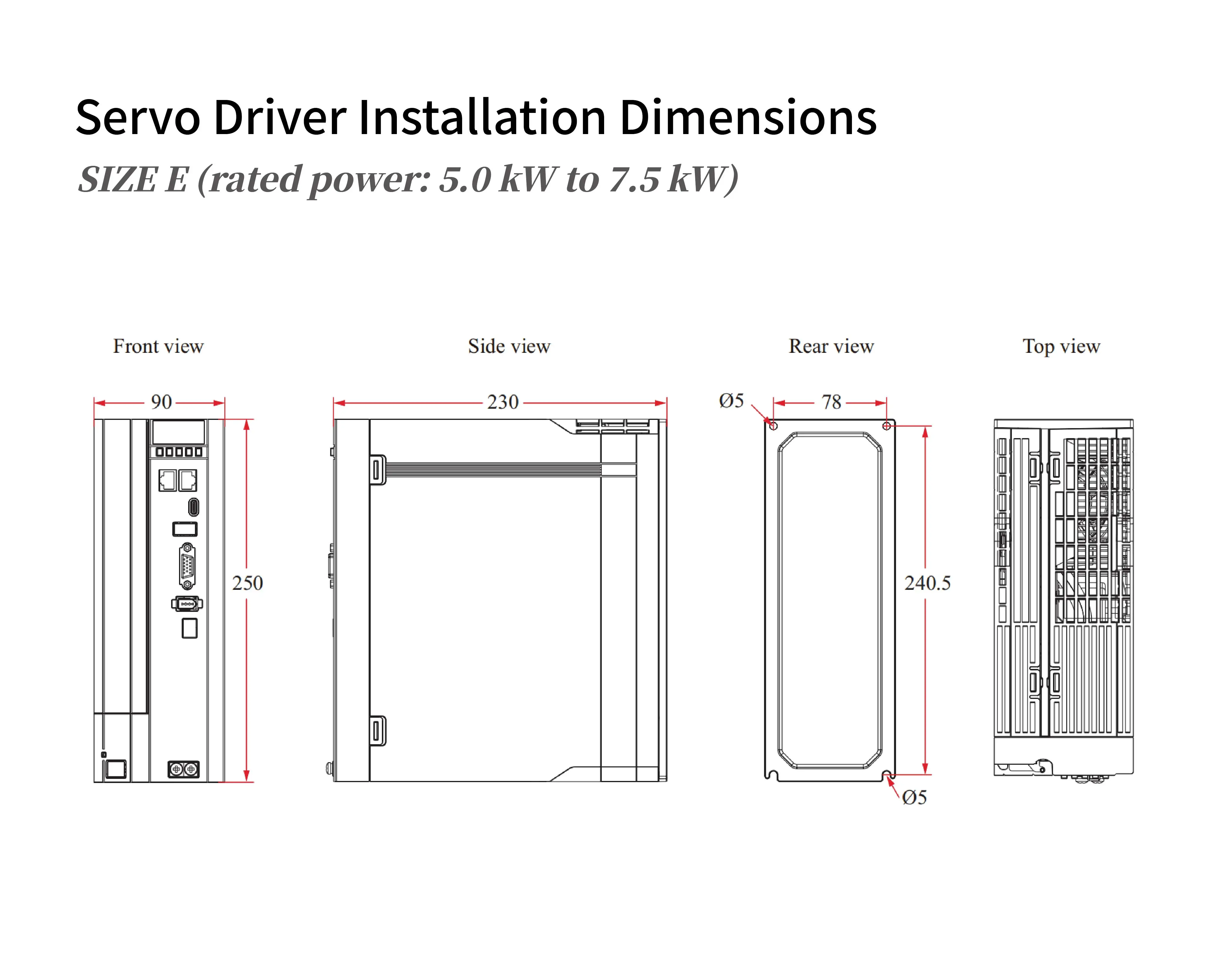 180mm EtherCAT 17-bit AC Servo Motor Drive Kit 380VAC 2.9KW 4.4KW 5.5KW 7.5KW 1500RPM Waterproof Three-Phase Servo Motor supplier