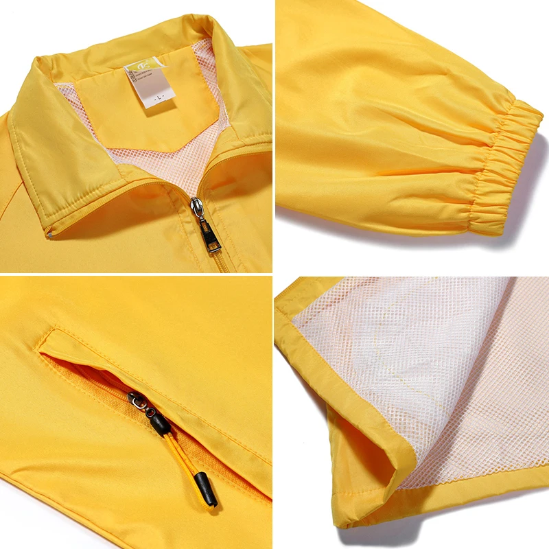 Advertising 2021 New Design Windbreaker Customized Long Sleeve Pullover Windbreaker With Logo Printing