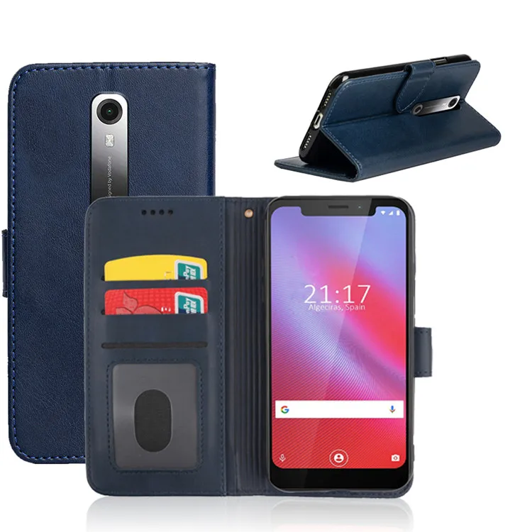 For Vodafone Smart N10 V10 / for TP Link Neffos X20 / for Vivo V17 Pro Leather Flip Card Slot Phone Case Wallet with Photo Frame