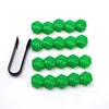 Verde en bolsa - 20 por bolsa - 1 clip negro
