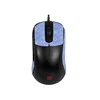 1pcs demi-pack souris autocollant-motif de neige bleu