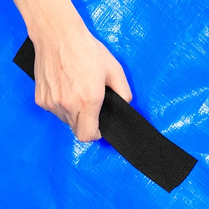 Reusable Moisture Proof Tarpaulin Mattress Storage & Moving Bag with Reinforced Handles Zipper Extruding & Cutting Processed