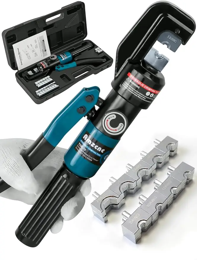 YQK-70 Manual Hydraulic Crimping Tool 6-70 mm Crimping Range 7T Besiege ...