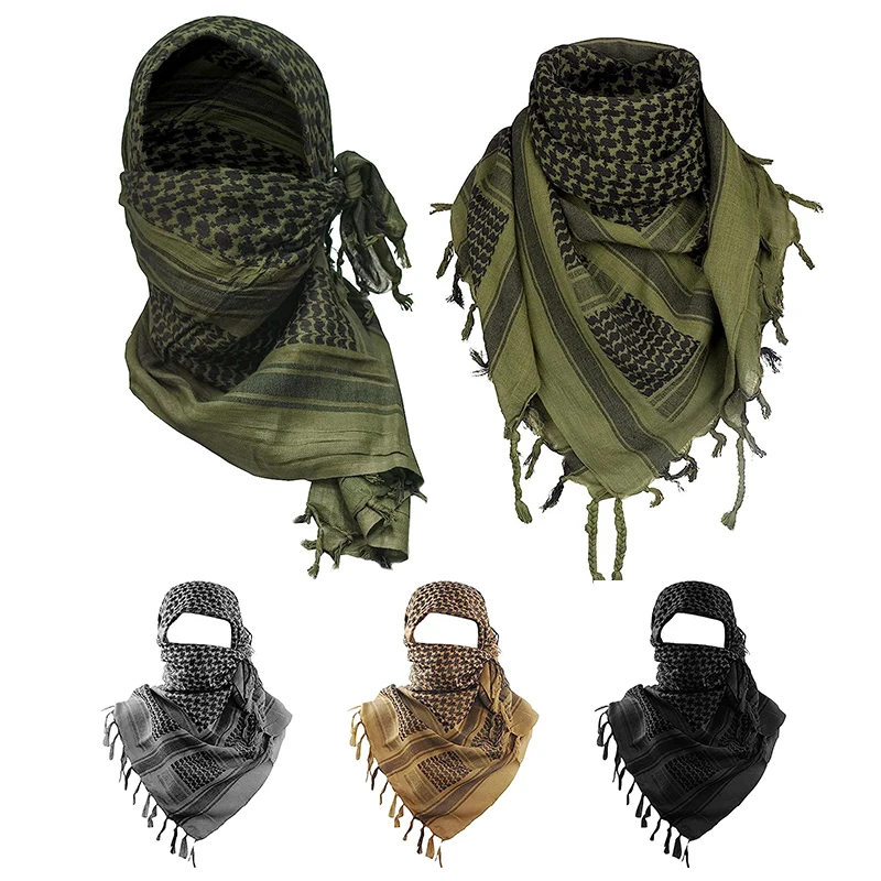 Burning Man Turban For Men Shemagh Tactical Desert Cotton Scarf