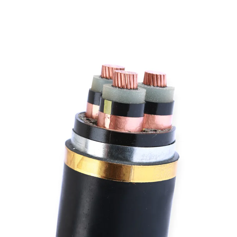3コア1kv-35kvXlpe絶縁スチールテープ装甲PVCシースMvCu電源ケーブル地下直接埋設