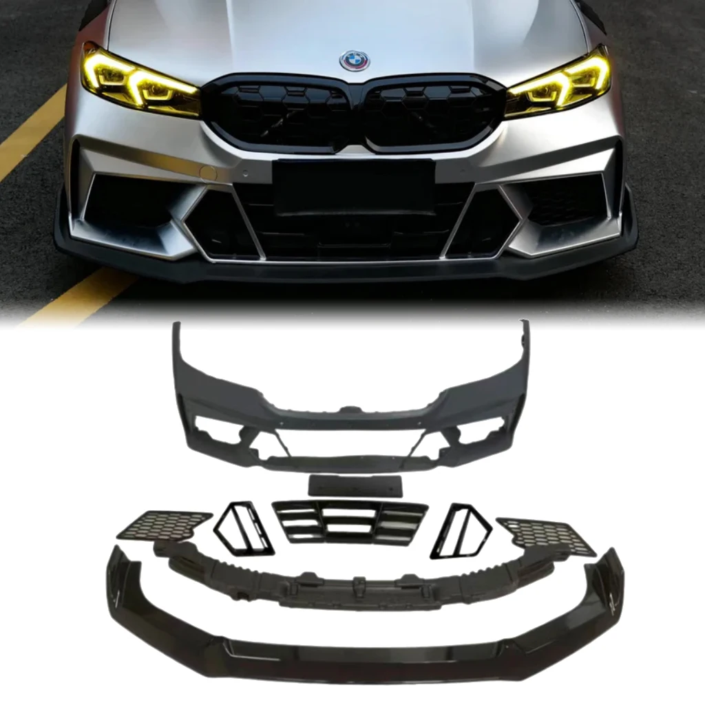 VTEN G20 LCI Front Bumper Lip M Sport Style Conversion Body Kits for BMW 3 Series G20 LCI 2023+