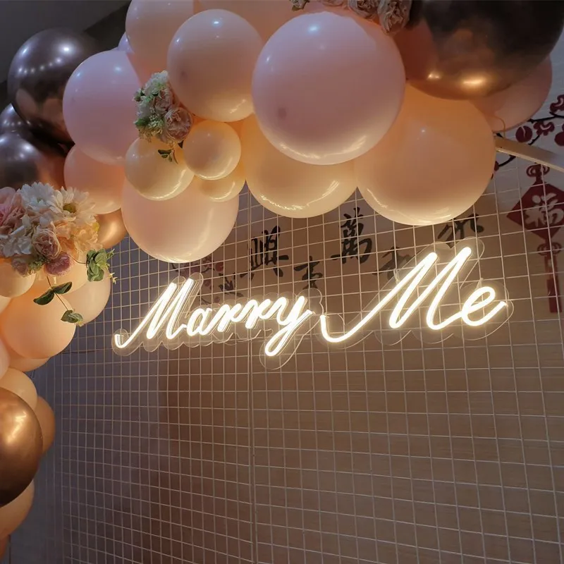 Luci Neon LED Personalizzabili per Decorazioni di Matrimoni, Feste, Atmosfera, Luci a Lettere