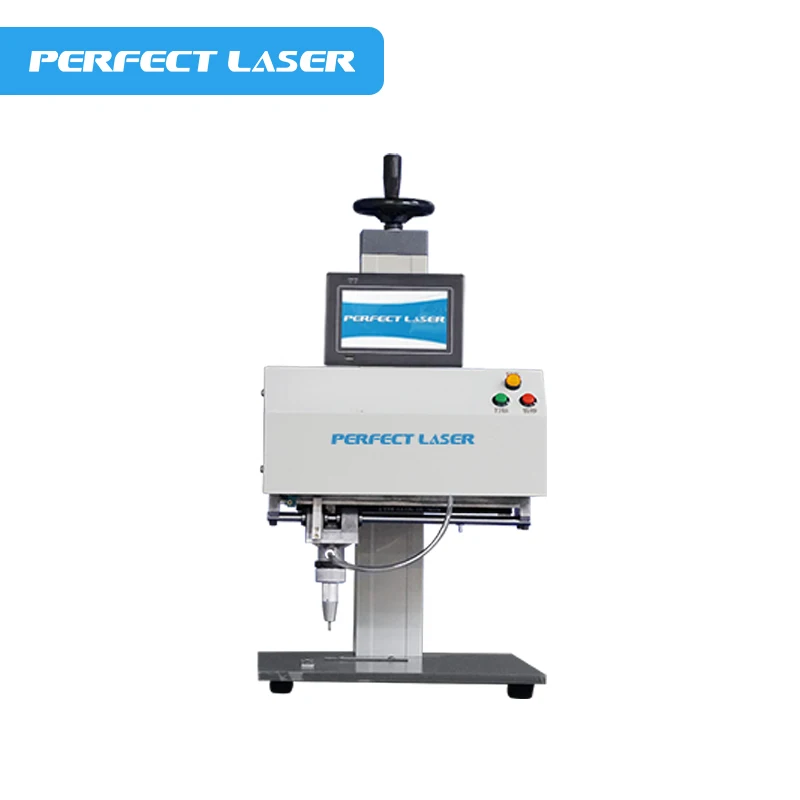 Идеальный лазерный Настольный ЖК-дисплей пневматический точечный станок для маркировки металла