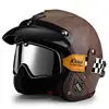 classic brown+Black and white plaid goggles