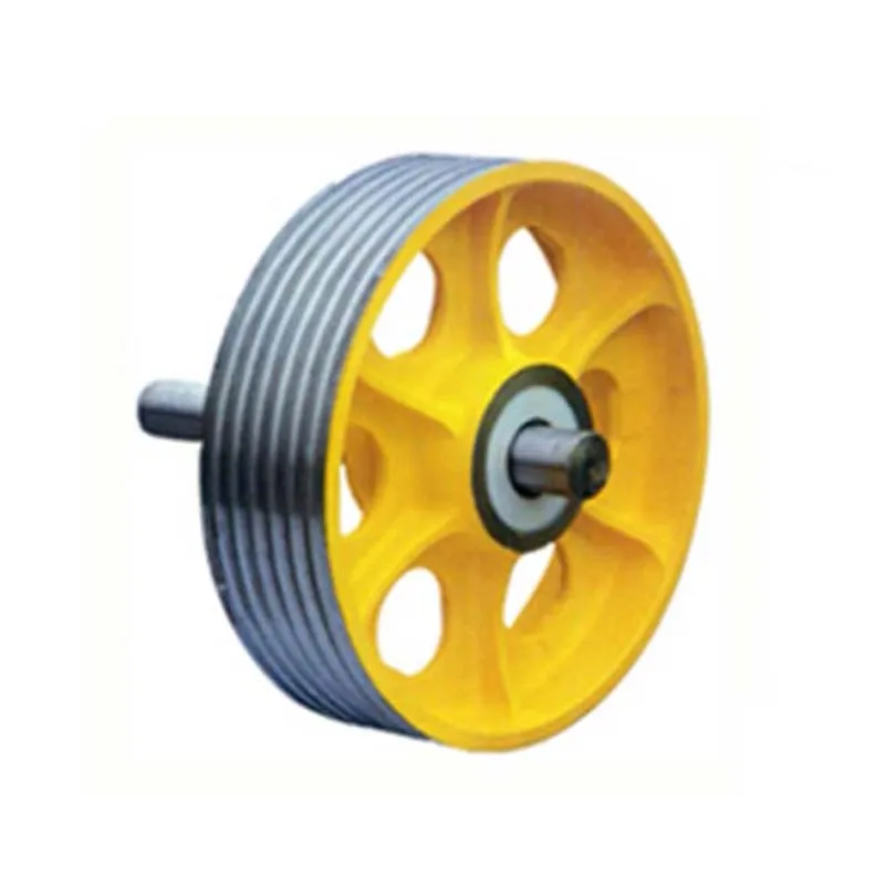Elevator Pulley CNC Machining Steel Wire Rope Pulley for Elevator Spare Parts