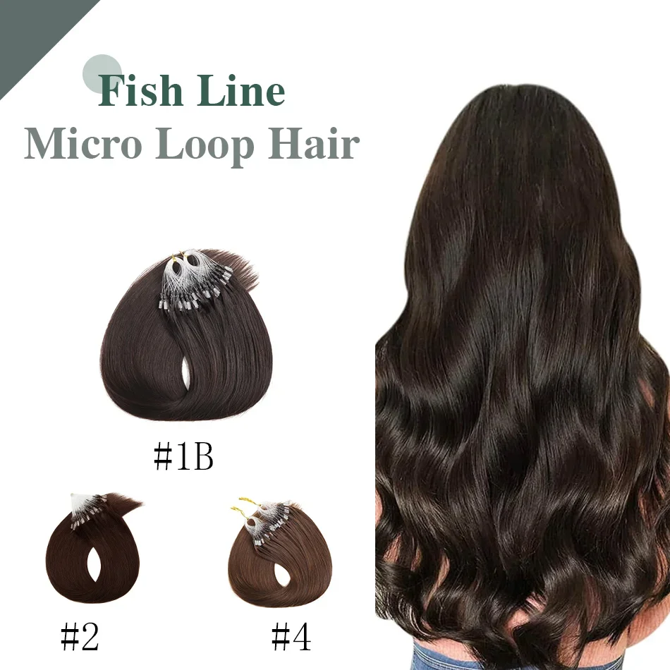 Micro Loop Remy Echthaar Extensions Dunkelbraun Für Damen_voghion.com