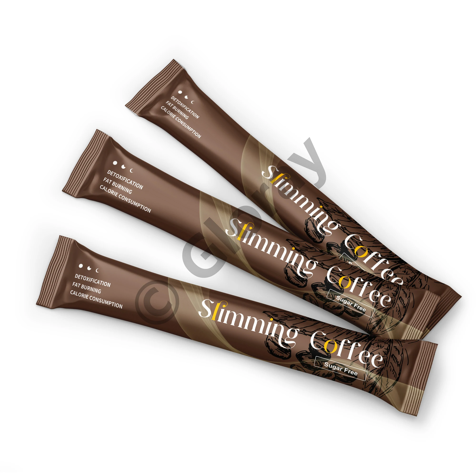 Slimming Coffee Sachet Easy-to-Carry Weight Loss Coffee for Metabolism Boost Fat Burning and Appetite Control Single Serve Stick