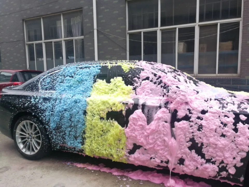 Colored Foam Car Wash Clean Color Shampoo Wash Business Buy Car Wash