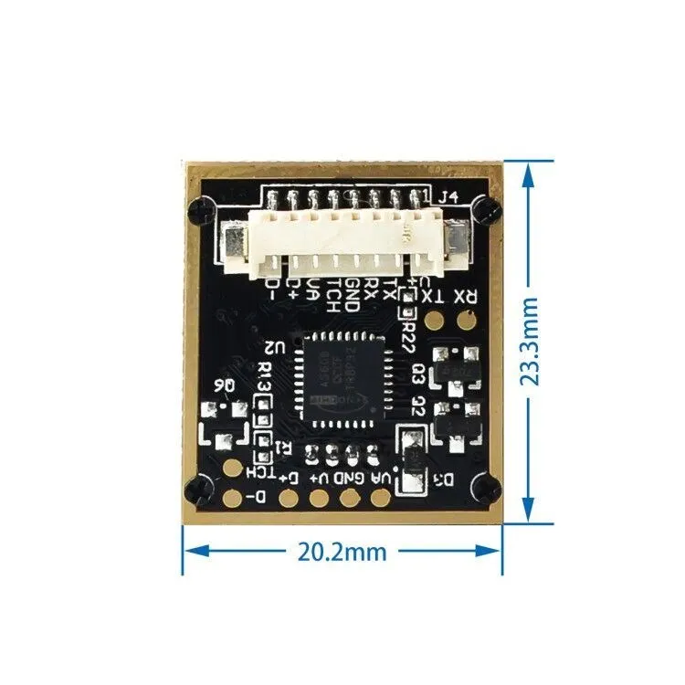 AS608 Fingerprint Reader Sensor Module Optical Fingerprint Fingerprint Module for Arduino Locks Serial Communication Interface