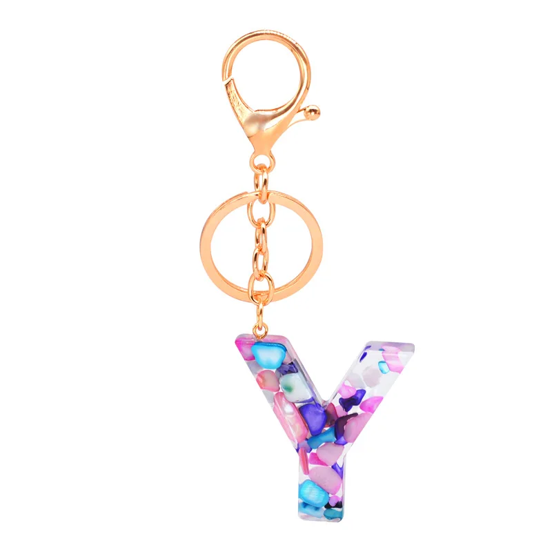 High Quality Blank Metal Keychain Letter Acrylic Keychain As - Main Image