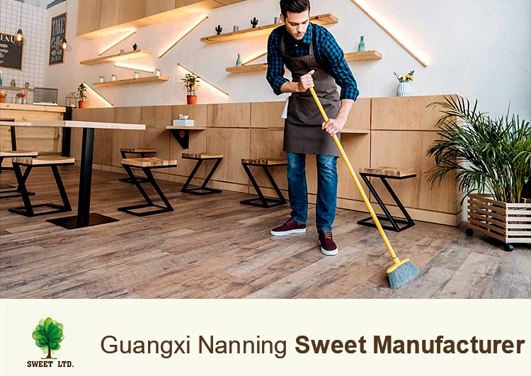 Hardwood Farm Tools Garden One End Tapered Natural Wood Shovel Hoe