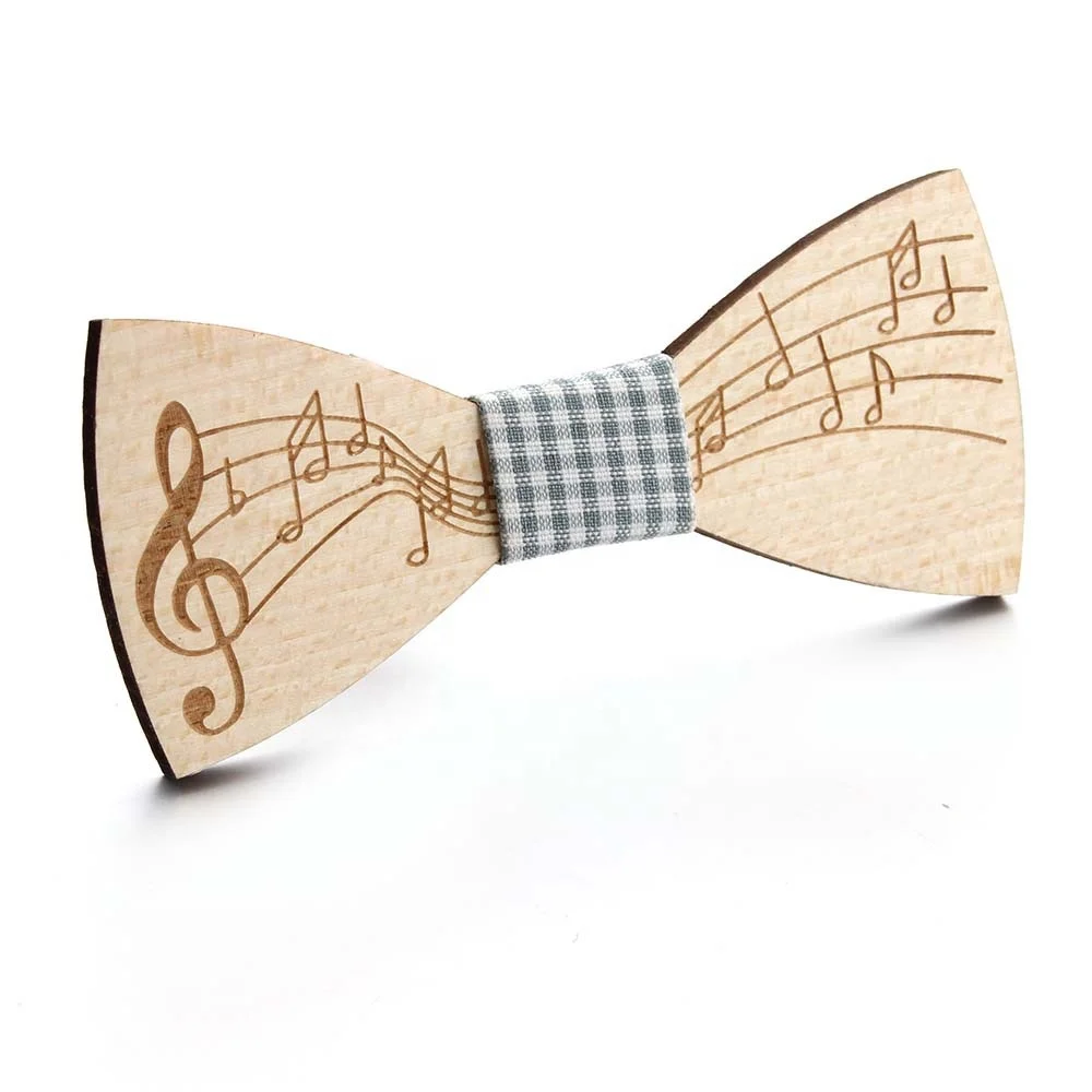 New Men's Wooden Bow Tie Necktie Handmade Wedding Striped Wood Bowties Christmas