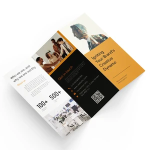 Custom Printed Paper Marketing Materials Brochures Flyers Leaflets Catalogues with Offset Printing Folder Shape