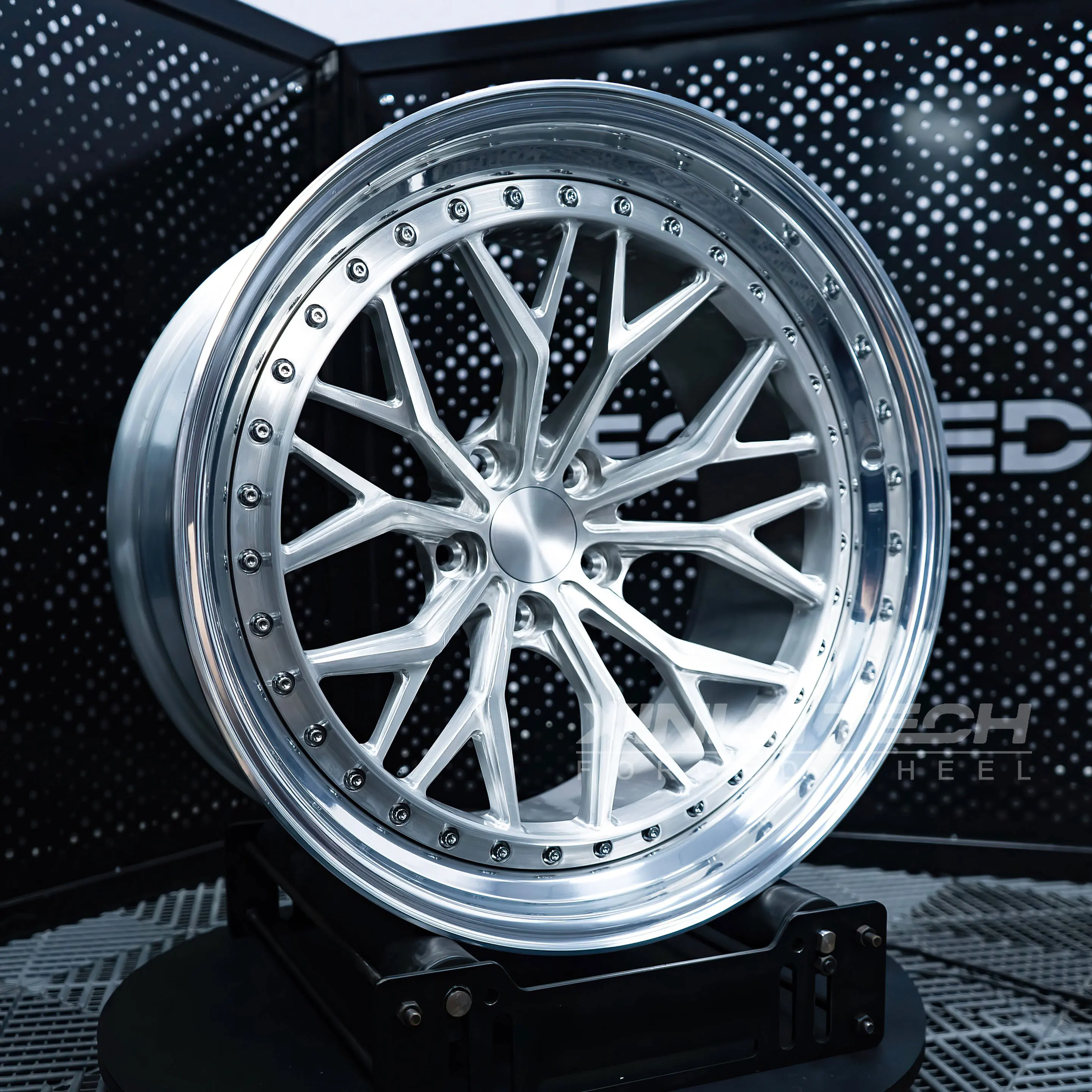 XL 2-Piece Deep Dish Deep Lip Polished Custom Forged Wheels 5x120 5x112 5x114.3 for bmw audi Mercedes benz Car Alloy Wheels - Image 1