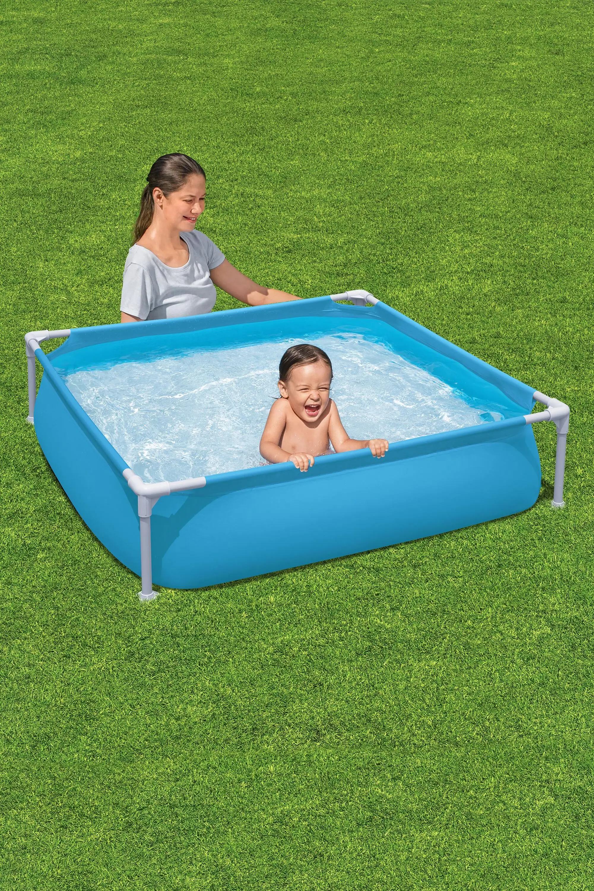Bestway 56217 çocuk çerçeve üstü zemin havuzu 1.22 m X 1.22 m X