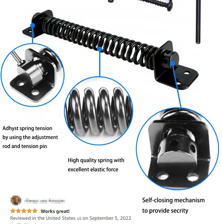 Metal Gate Door Self Closing Closure - Compression Spring