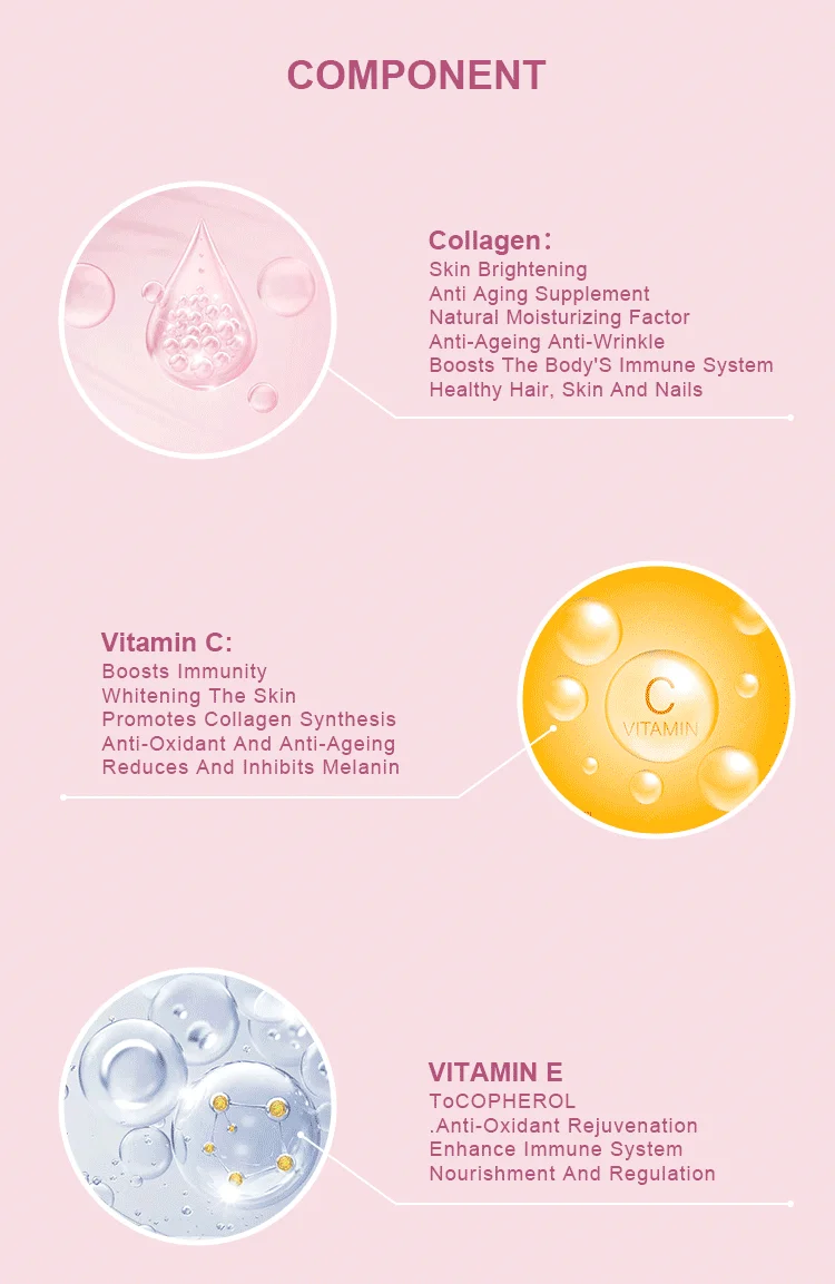 Oem/odm Vitamin C Gummy Whitening The Skin Food Grade Supplement