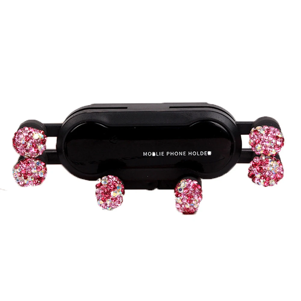 Новые роскошные украшения, аксессуары для интерьера автомобиля, украшенный зажимом для вентиляционного отверстия, автомобильный держатель для телефона для девочек