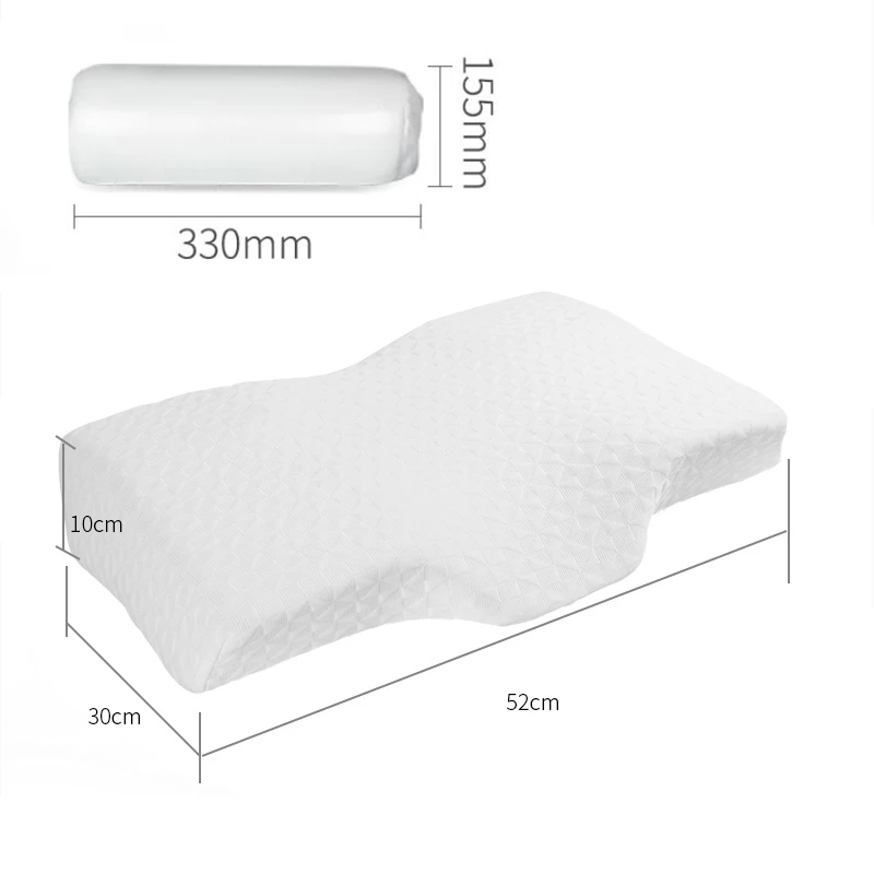 Custom Antiwrinkle Shaped Side Sleeper Anti Snore Memory Foam Pillow