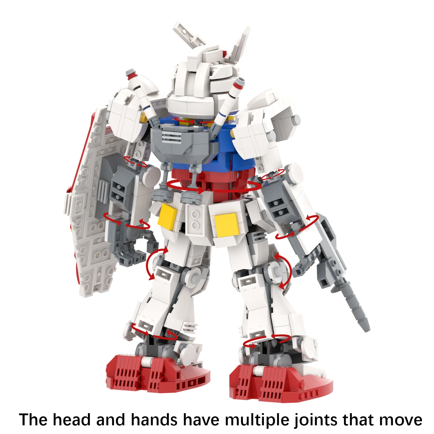 MOC1242 RX-78-2 Robot 891 Pcs Bricks Japanese Anime Model