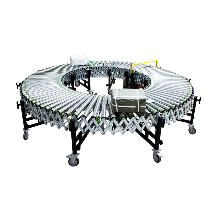 Выдвижной стандартный гибкий моторизованный Электрический Телескопический автоматический роликовый конвейер