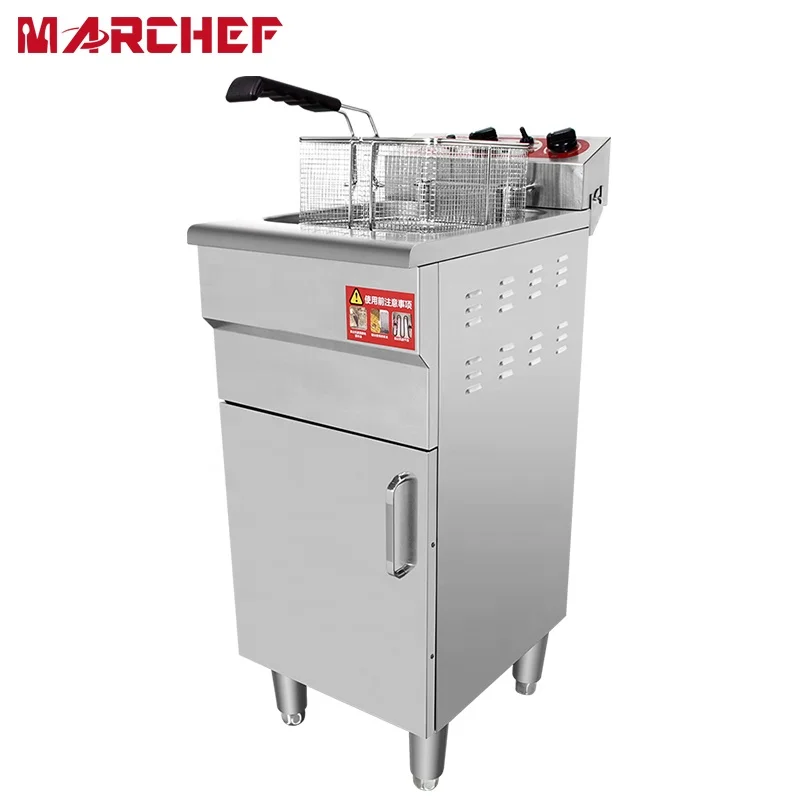 Глубокая фритюрница из нержавеющей стали, 14 л, сертификация CE