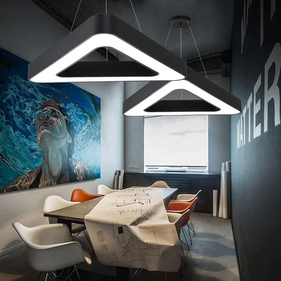 Decorative Triangle Series Led Curved Profile Light No Flicker Easy Installation for Coffee Shop