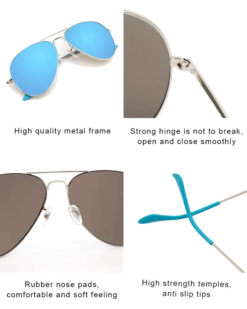 Aviator Sunglasses For Men Polarized Uv400 Retro Hexagonal Black_voghion.com